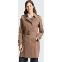 TOM TAILOR Kurzmantel Jacken Trenchcoat aus wasserabweisendem Material