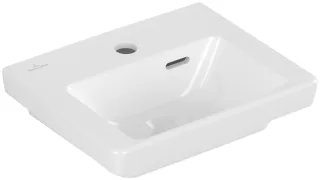 Villeroy & Boch Subway 3.0 Handwaschbecken, 370 x 305 x 130 mm, Weiß Alpin, mit Überlauf, ungeschlif 43703701