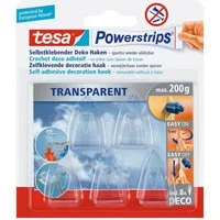 tesa Dekohaken tesa Dekohaken Powerstrips kristallklar 5 Stück