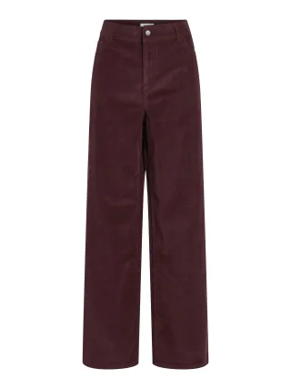 VILA - VIGUNA HW PANTS plum wine - Gr. - 42
