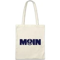 Urban Backwoods Beuteltasche Moin Stofftasche Anker Anker Nordsee Friesland Borkum Amrum Sylt (1-tlg), Friesisch Insel Wattenmeer Spaß