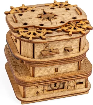 iDventure 3D Holzpuzzle 11124 - Cluebox: Davy Jones Locker [72 Teile]
