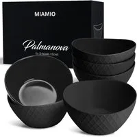 MiaMio Müslischüssel Schüssel Set Palmanova Kollektion (6 x 800 ml)