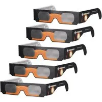BRESSER Teleskop Bresser Sonnenfinsternis-Brille 5 Stück