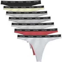 Calvin Klein Underwear Tanga THONG 7 PK (Packung) Körpernahe Passform mit elastischem Bund