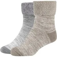 Camano Socken warm & cozy (2-Paar, 2 Paar) meliert, kuschelig weich
