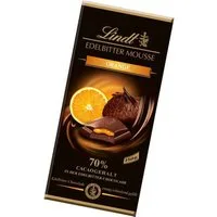 LINDT Schokolade, Lindt Edelbitter Mousse Orange mit der dunklen Mousse au Chocolat 150g