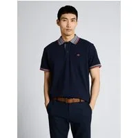 TOM TAILOR Poloshirt Poloshirts (im Einserpack) Piqué Poloshirt mit Logo-Print