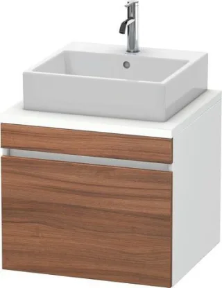 Duravit DuraStyle Konsolenwaschtischunterbau wandhängend Nussbaum & Weiß Matt 600x548x512 mm - DS531 DS531007918