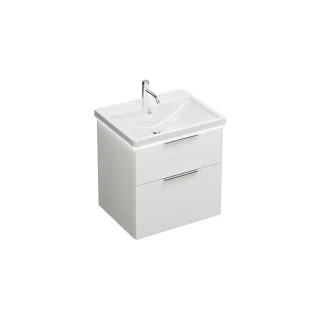 Burgbad Keramik Waschtisch-Set Eqio Weiß Hochglanz/Alpinweiss, SEZA063F2009C0001 SEZA063F2009C0001