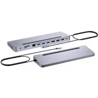 I-TEC Laptop-Dockingstation USB-C Metal Ergonomic 3x 4K Display Docking Station + Power