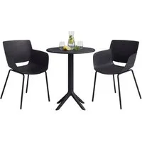 CLP Garten-Essgruppe Siora, (Set), Garten-Set, Tisch 60 cm, 2 Stühle
