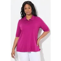 Ulla Popken Poloshirt Poloshirt Classic Pima Cotton Polokragen Halbarm