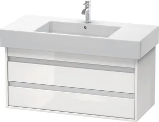 Duravit Ketho Waschtischunterbau wandhängend Weiß Hochglanz 1000x455x480 mm - KT664102222 KT664102222