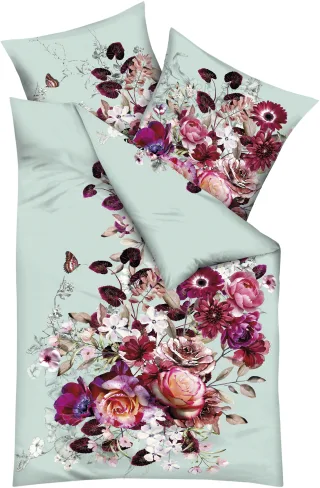 Kaeppel Bettwäsche "Stella" 2 Stk. Mit Blumenmuster