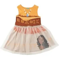 Disney Mickey Mouse Sommerkleid Fantasia Moana Mädchen Kleid Jersey Baumwolle leichtes Kinderkleid (Packung, 2er-Pack)