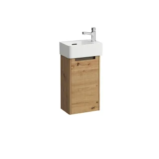 LAUFEN Möbel-Set VAL SET JUNA 220x340x635 1 Hl o.Ül. 1 Tür m. Griffm. weiß/wildeiche, H8632802671061 H8632802671061
