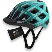 KED Mountainbikehelm Crom Fahrradhelm, Mit LED Rücklicht, FIDLOCK Verschluss, Insektenschutznetz