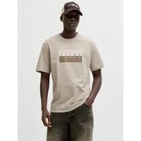 Jack & Jones Kurzarmshirt JCOFUSION DOTS PRINT TEE SS CREW SN Baumwolle, regular fit