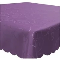 Haus und Deko Tischdecke Tischdecke Damast Ornamente eckig Circle Struktur bügelfrei pflegeleic (1-tlg)