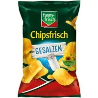 funny-frisch Knabberei, funny frisch Chipsfrisch gesalzen Kartoffelgenuss mit Salz 150g
