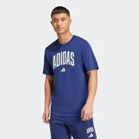 adidas Sportswear T-Shirt COLLEGIATE LINEAGE GRAPHIC sportlicher Schnitt, kurze Ärmel, aus Baumwolljersey