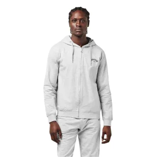 Aquascutum - Hoodie mit durchgehendem Reißverschluss für Herren, Maßgeschneidert (Grau meliert)