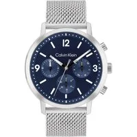 Calvin Klein Multifunktionsuhr GAUGE 25200438, Quarzuhr, Armbanduhr, Herrenuhr, Datum, Edelstahlarmband