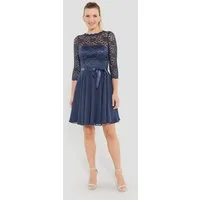 SWING Cocktailkleid - Cocktailkleid aus Spitze und Chiffon 3/4 Arm