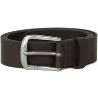Diesel Ledergürtel 3,5 cm breit mit Metallverschluss - LOGO B-BASIC BELT