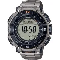 CASIO PRO TREK Chronograph PRG-340T-7ER, Quarzuhr, Armbanduhr, Herrenuhr, Solar, Stoppfunktion, Weltzeit