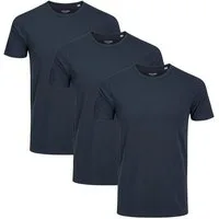 Jack & Jones T-Shirt 3er Pack Basic (Spar-Set, 3-tlg) T-Shirt - Baumwolle - Atmungsaktiv