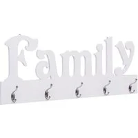 vidaXL Garderobenständer Wandgarderobe FAMILY 74 x 29,5 cm, (1 St)