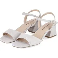 Apple of Eden Apple of Eden FLORE 54 sky green Damen Rauleder grey Sandalette