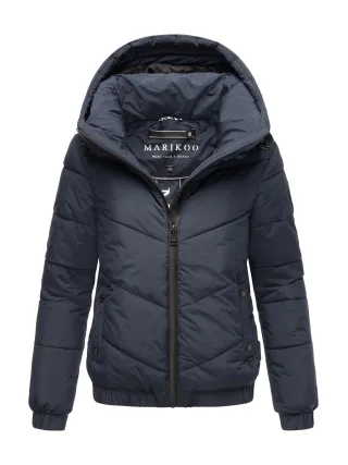 Marikoo Damen Winter Steppjacke mit Kapuze – Nayanaa