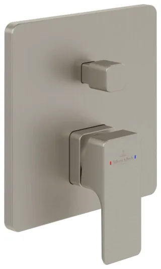 Villeroy & Boch Unterputz-Einhebel-Armatur Subway 3.0 3 165x165x51mm Brushed Nickel Matt TVS11200300064