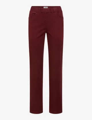 Raphaela by Brax Damen Schlupfhose Style LAVINA STRAIGHT BURGUNDY, dunkelrot, Gr. 44