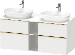 Duravit D-Neo Konsolenwaschtischunterbau wandhängend Weiß Matt 1400x550x664 mm - DE4970B34180000 DE4970B34180000