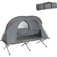 SoBuy Feldbett OGS60 Feldbett mit Zelt Wurfzelt Feldbett 4in1-Zelt mit Campingliege
