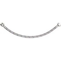 TRIZERATOP Zulaufschlauch Anschlußschlauch Inneng./Außeng. 3/8" 3/8" 300mm, Zubehör für Bad, Küche, Flexibel, Edelstahlgeflecht