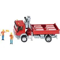 SUPER Mercedes Atego mit Kran, Modellfahrzeug rot
