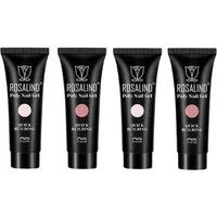 KINSI Gel-Nagellack 4er Set UV-Nagelgel, Nacktgelfarben, Maniküre-Kleber, Verlängerungsgel