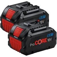 Bosch Professional Bosch Akku ProCORE 18Volt 8.0Ah Doppelpack Akku Starter-Set
