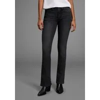 Arizona Bootcut-Jeans Baby-Boot Bootcut-Stil, figurbetonte Passform, mit Used-Effekten