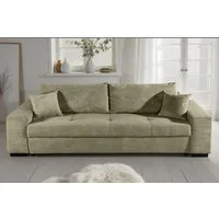 COLLECTION AB Schlafsofa Kreta, B: 248 cm, Liegefl. 137x195 cm, Bettfunktion, Bettkasten & 2 Zierkissen, optional mit Topper
