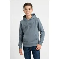 Jack & Jones Junior Kapuzensweatshirt JJECORP mit Druck, Kängurutasche, pflegeleicht Baumwollmischung, regular fit