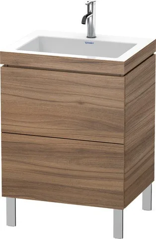 Duravit L-Cube c-bonded Set bodenstehend Nussbaum Matt 600x480x698 mm - LC6936O7979 LC6936O7979