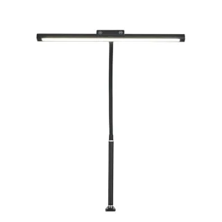 Elfeland USB Plug-in LED Desk Lamp Adjustable Brightnss & Color Temperature Clip-On Flexible Gooseneck Eye-Caring Design