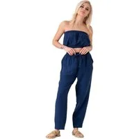 WENOR Stoffhose Damen Musselin 100% Baumwolle Tapered Sommerhose