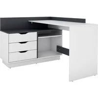 byLIVING Eckschreibtisch Bern, mit viel Stauraum, Breite 129 cm, rechts oder links montierbar